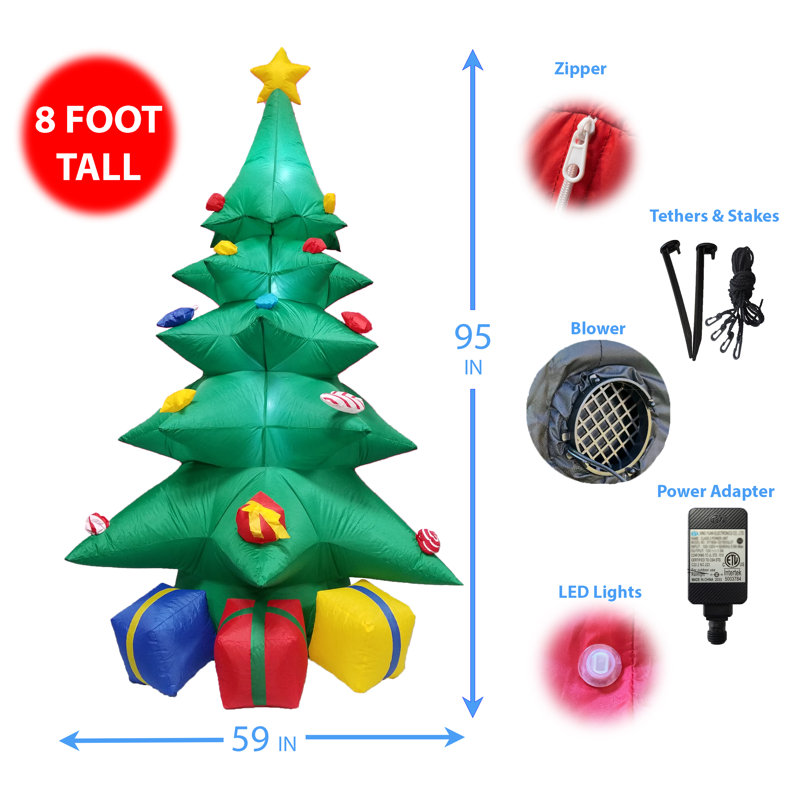 The Holiday Aisle® 8 ft. Christmas Tree Decoration & Reviews Wayfair